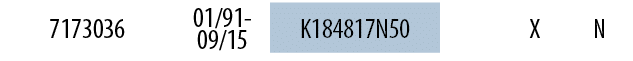 7173036,01/91-09/15,K184817N50,,X,N