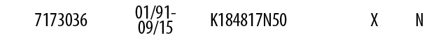 7173036,01/91-09/15,K184817N50,,X,N
