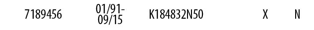 7189456,01/91-09/15,K184832N50,,X,N