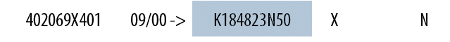 402069X401,09/00 ->,K184823N50,X,,N