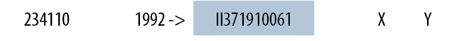 234110,1992 ->,II371910061,,X,Y