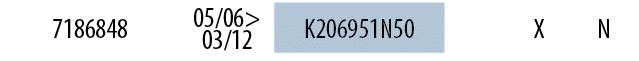 7186848,05/06> 03/12,K206951N50,,X,N