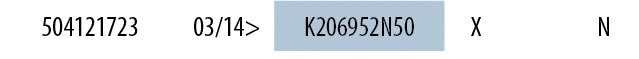 504121723,03/14>,K206952N50,X,,N