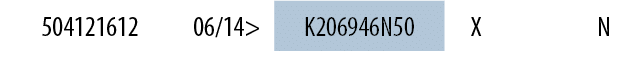 504121612,06/14>,K206946N50,X,,N