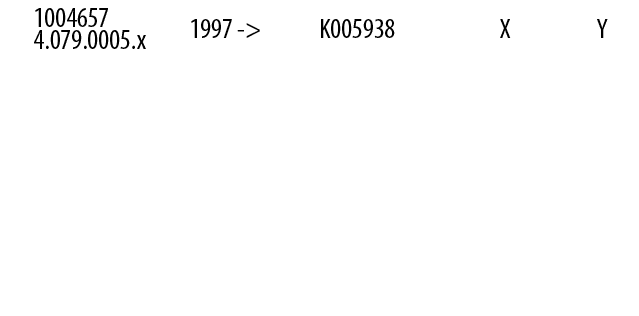 1004657 4.079.0005.x,1997 ->,K005938,X,Y,,,,,,,,,,,,,,,,,,,,,,,,,