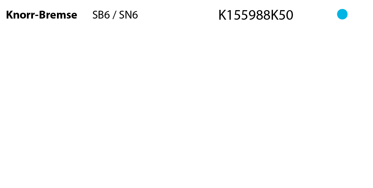 Knorr-Bremse,SB6 / SN6,,,K155988K50, 