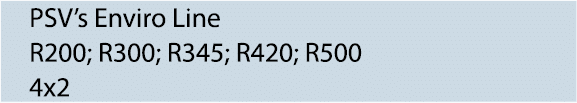 PSV s Enviro Line R200; R300; R345; R420; R500 4x2