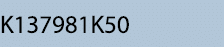 K137981K50