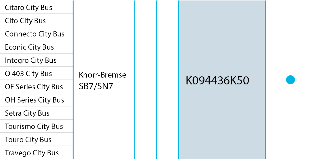 Citaro City Bus,Knorr-Bremse SB7/SN7,,,K094436K50, ,Cito City Bus,Connecto City Bus,Econic City Bus,Integro City Bus,...